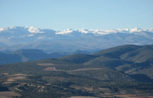 Vue randonnée serra de Vingrau