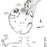 Coupe et plan du Grand Barrenc